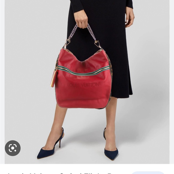 Authentic Louis Vuitton Leather And Jacquard Limited Edition Safari Flight Bag - Picture 2 of 11